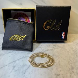 20” 3mm Round Cut Tennis Necklace in Yellow Gold